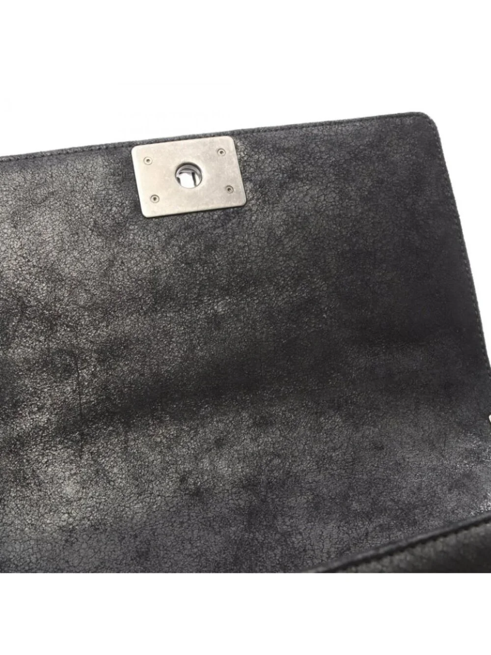 Chanel Shoulder Bag Boy Black Leather Boy Chain